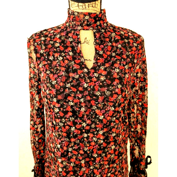 Libby Edelman Dress Shift Floral Lace Stretch - Picture 2 of 6